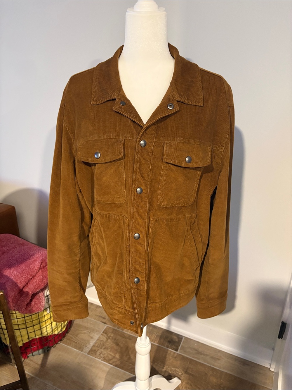Banana Republic Corduroy Shirt Jacket - Chestnut